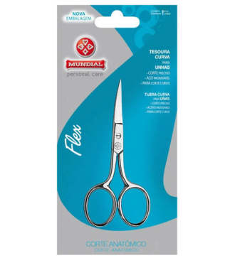 Tesoura Curva Para Unha - Mundial